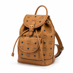 MCM Aren Visetos Series Mini Backpack (Cognac)