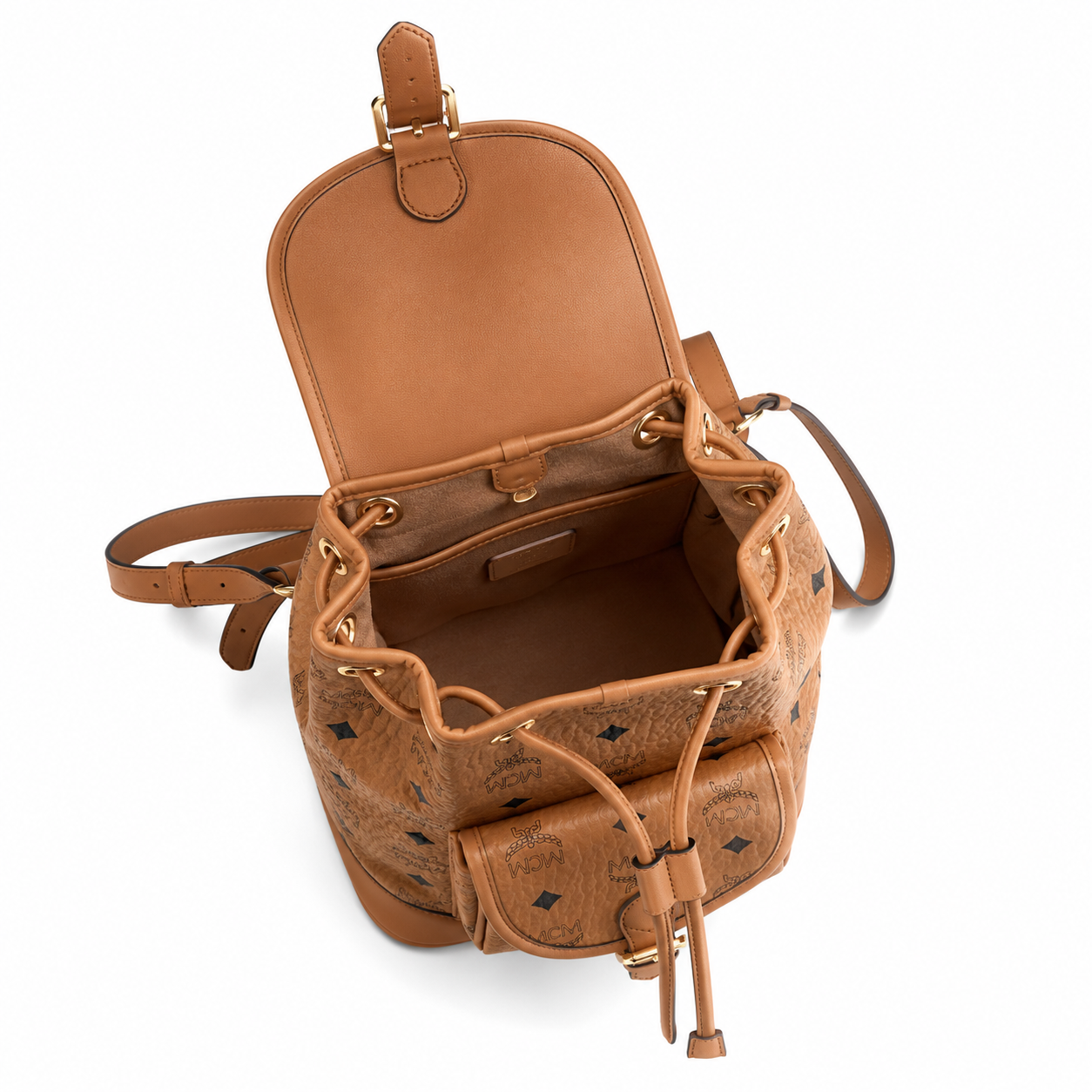 MCM Aren Visetos Series Mini Backpack (Cognac) – MCM Fine Goods