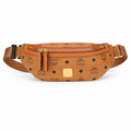 MCM Fursten Visetos Small Waist Bag (Cognac)