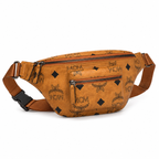 MCM Fursten Maxi Visetos Medium Waist Bag (Cognac)