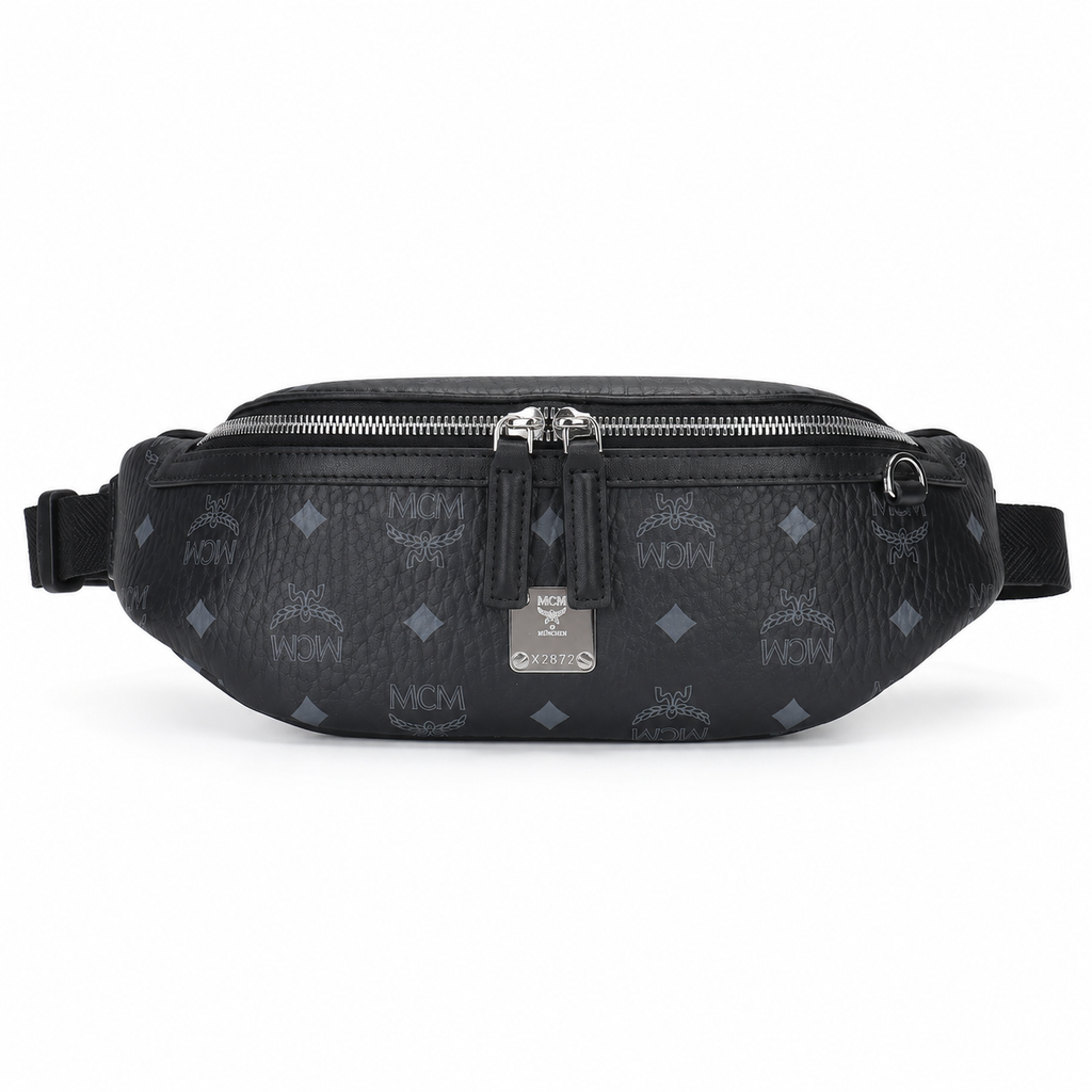 MCM Fursten Series Small Belt Bag (Black)