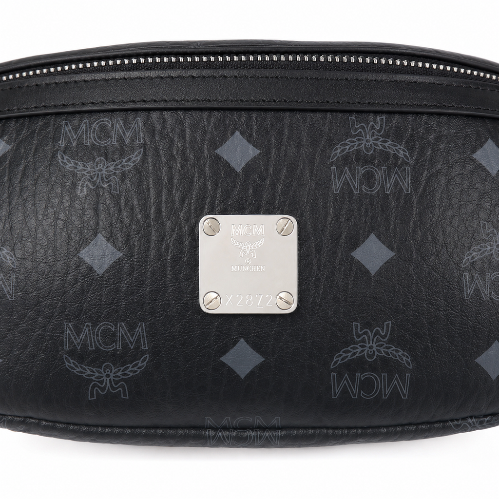 MCM Fursten Series Small Belt Bag (Black)