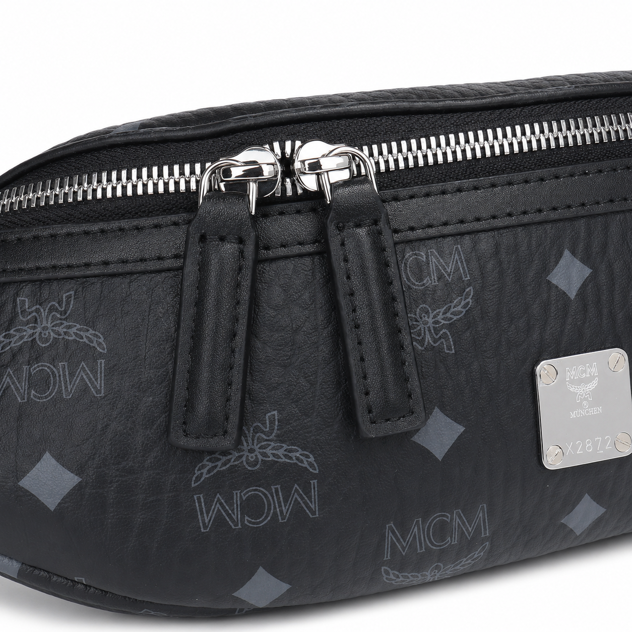 MCM Fursten Series Small Belt Bag (Black)