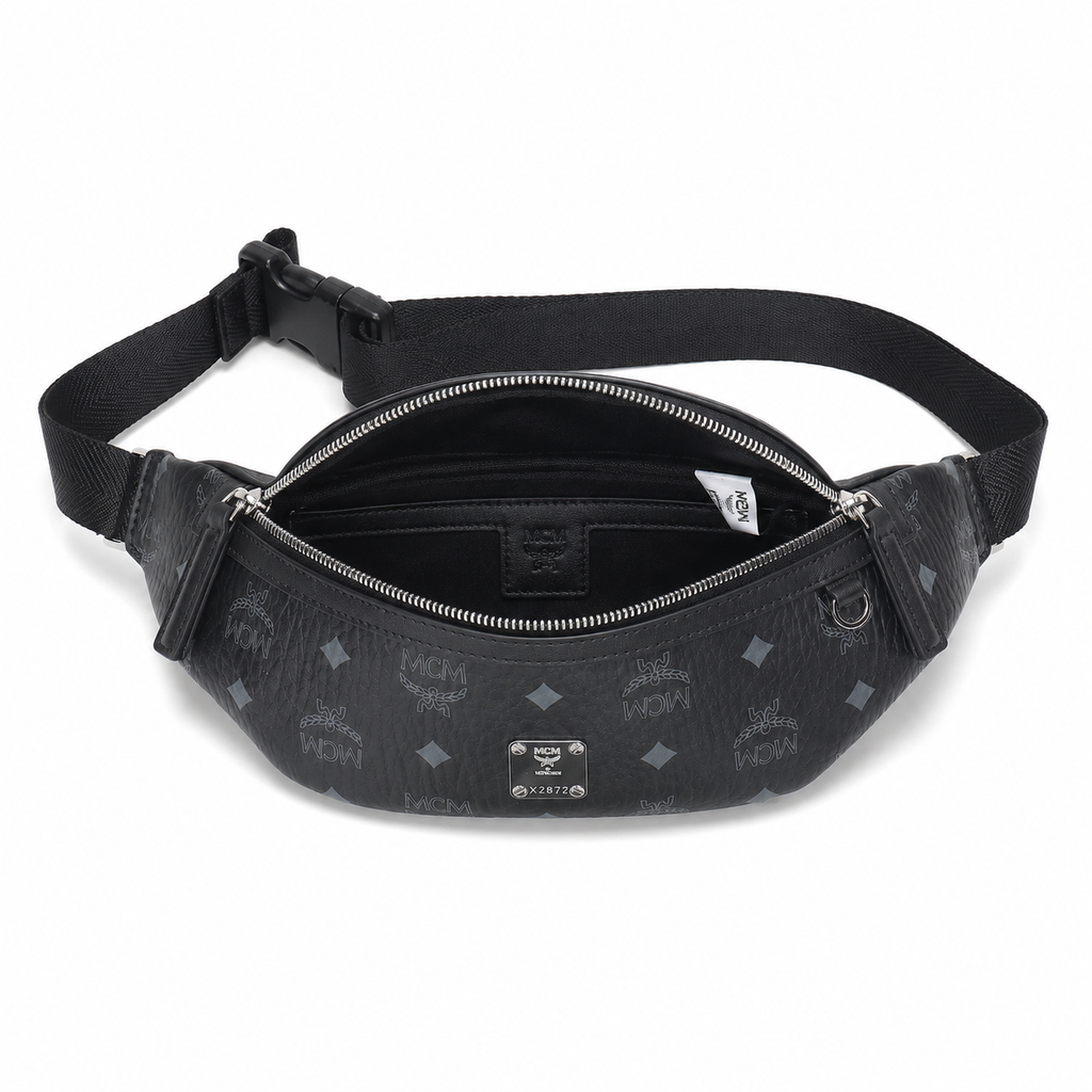 MCM Fursten Series Small Belt Bag (Black)