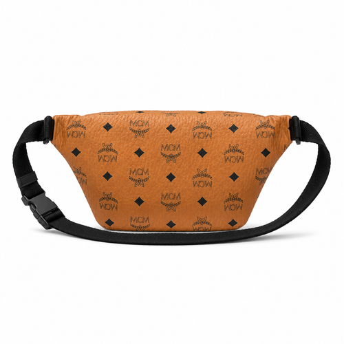 MCM Classic Monogram Waist Bag (Cognac)