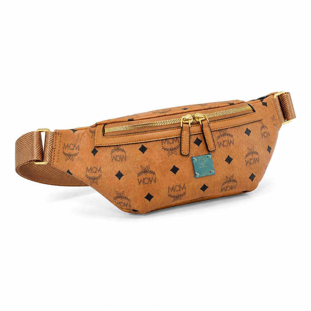 MCM Fursten Medium Belt Bag (Cognac)