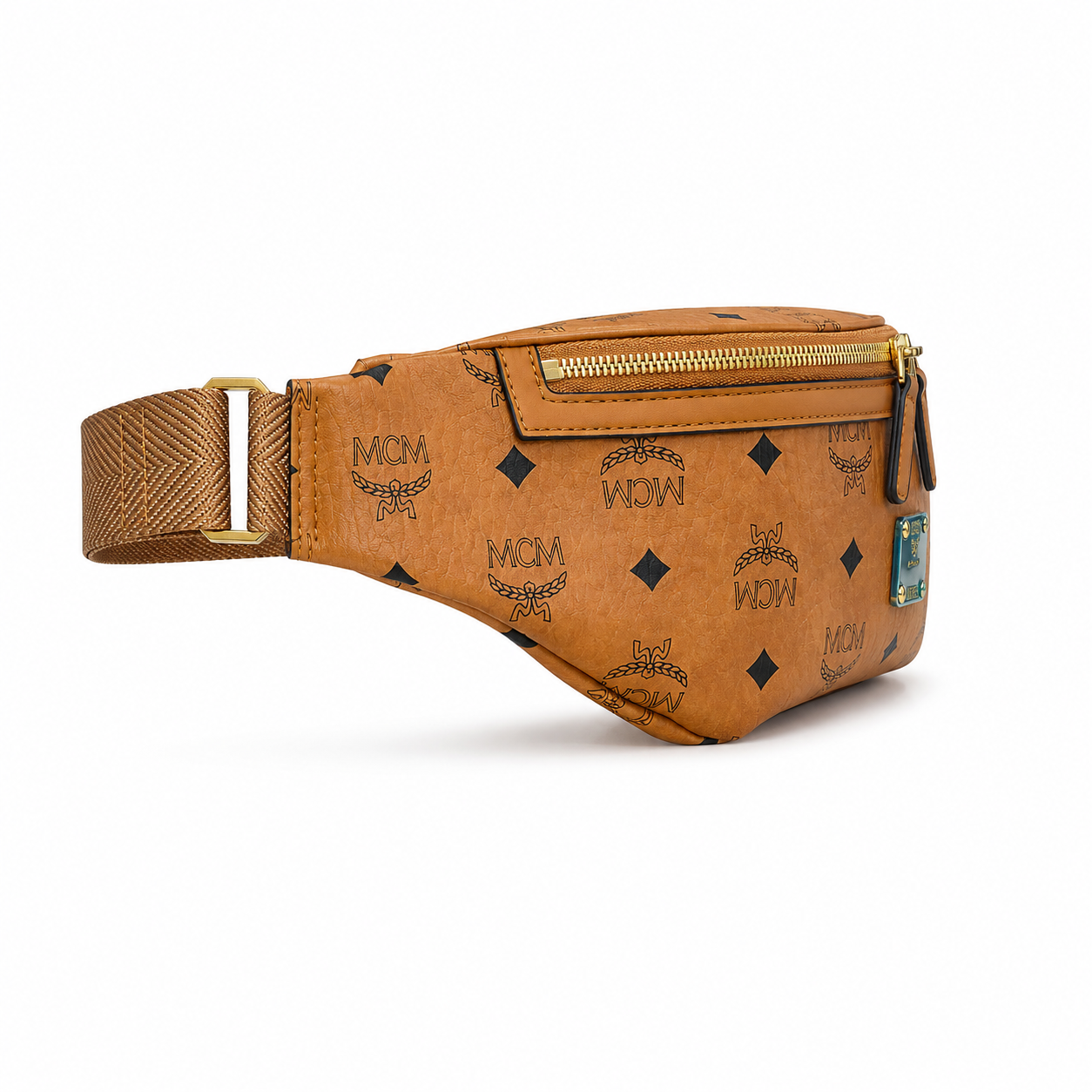 MCM Fursten Medium Belt Bag (Cognac)