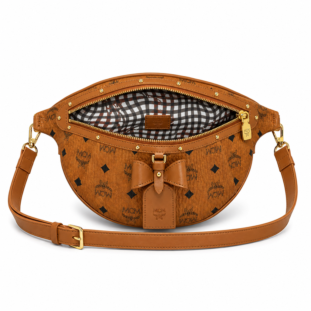 MCM Fursten Medium Belt Bag (Cognac)