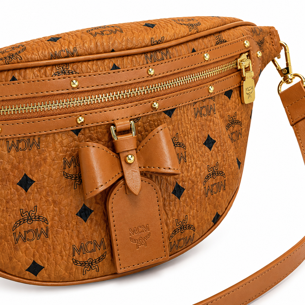 MCM Fursten Medium Belt Bag (Cognac)