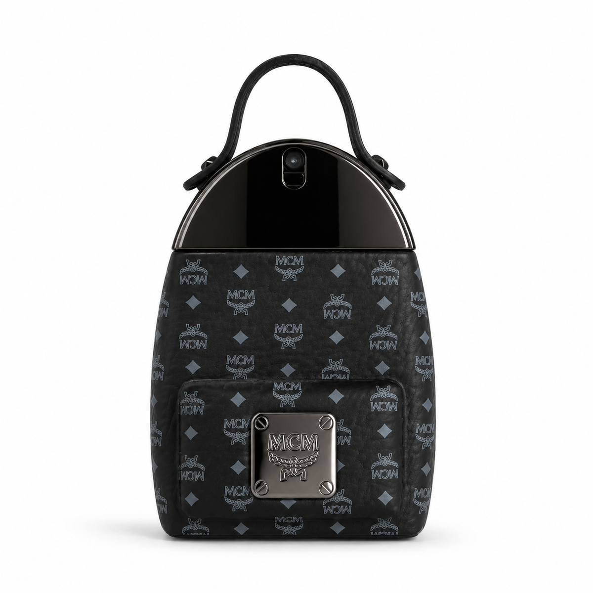 MCM ONYX Eau de Parfum Spray 75ml – Woody Spicy Men's Perfume in Black Leather Backpack Bottle