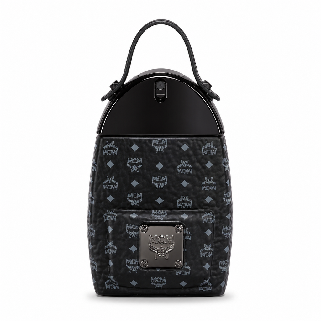 MCM ONYX Eau de Parfum Spray 75ml – Woody Spicy Men's Perfume in Black Leather Backpack Bottle