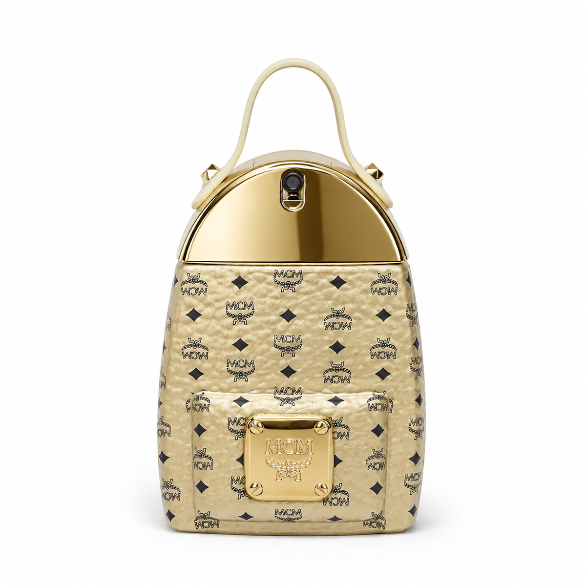MCM ULTRA Eau de Parfum 75ml – Floral Fruity Woody Fragrance for Women in Gold Visetos Backpack Bottle