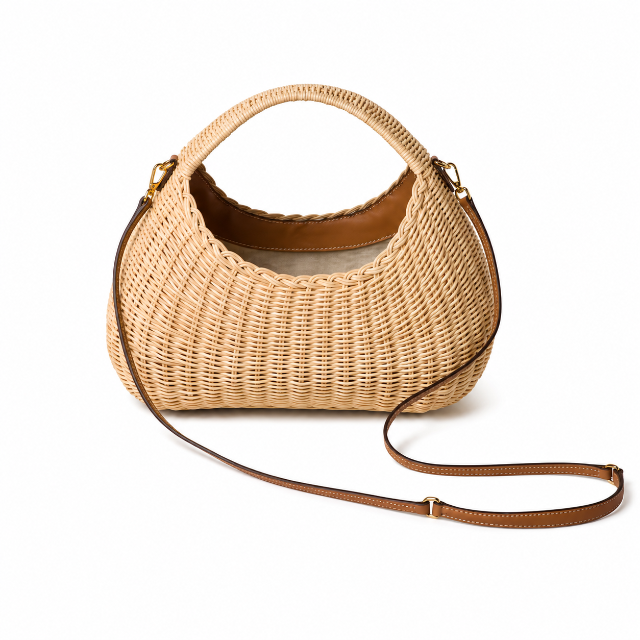 Miu Miu Wander Collection Wicker Handbag (Large)