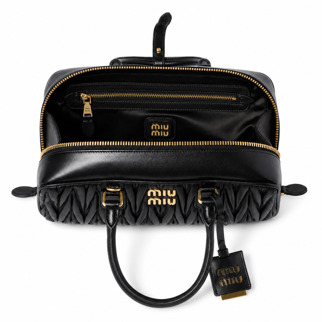 Miu Miu Arcadie Quilted Bowling Bag