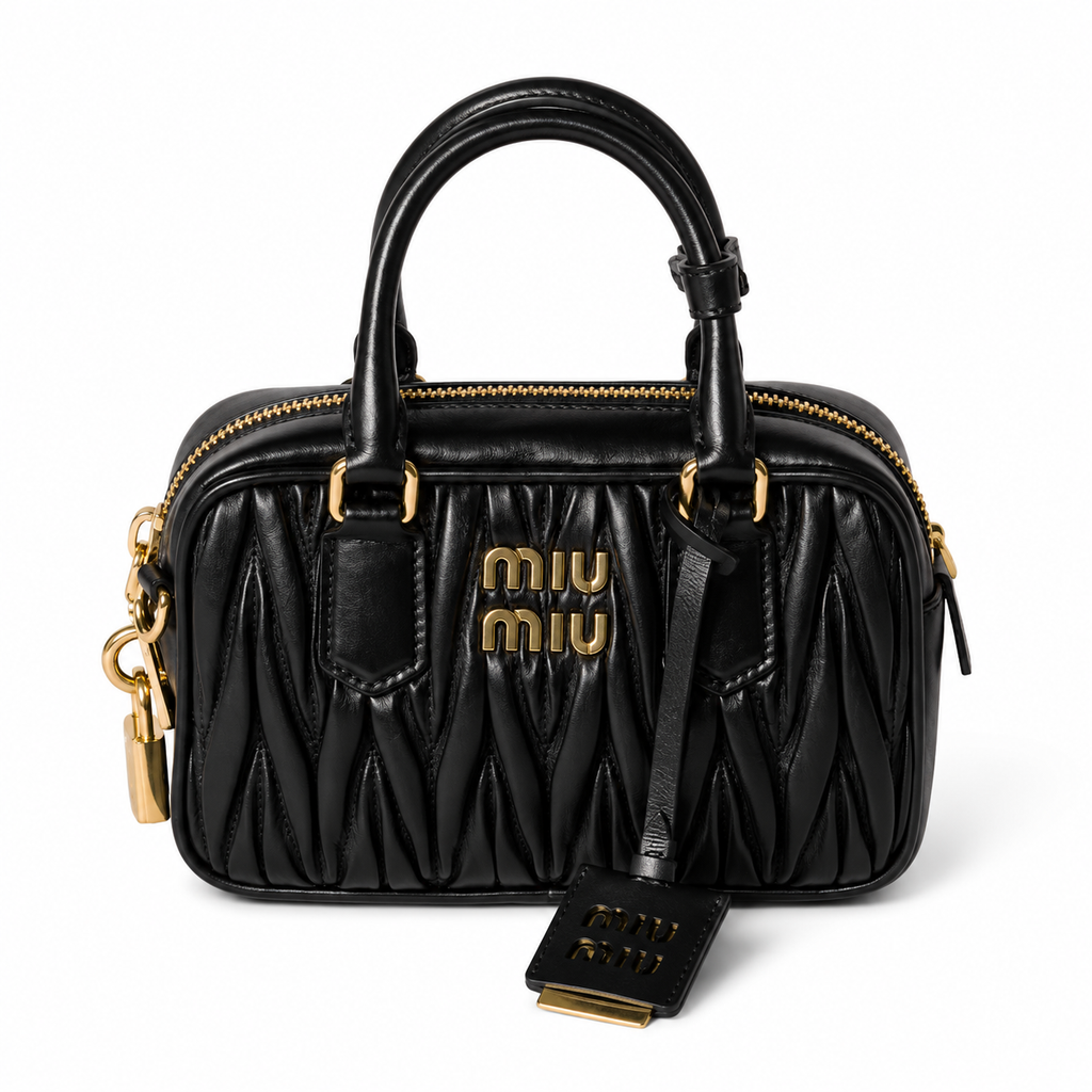 Miu Miu Arcadie Quilted Bowling Bag