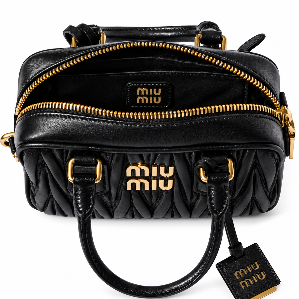Miu Miu Arcadie Quilted Bowling Bag