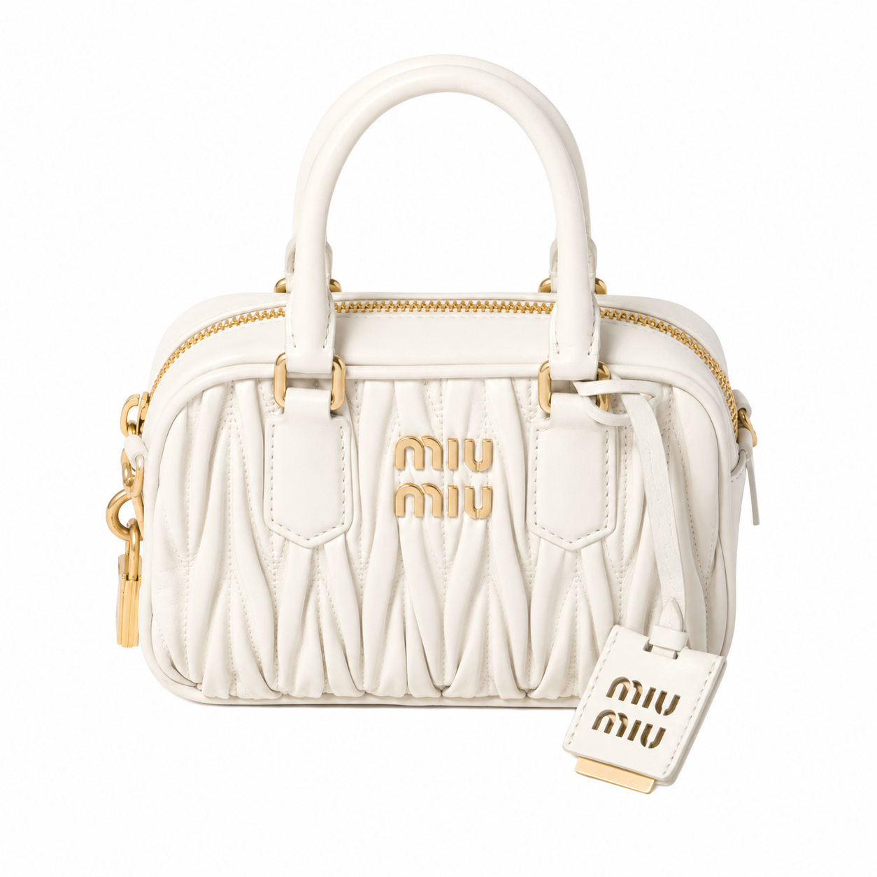 Miu Miu Arcadie Quilted Bowling Bag