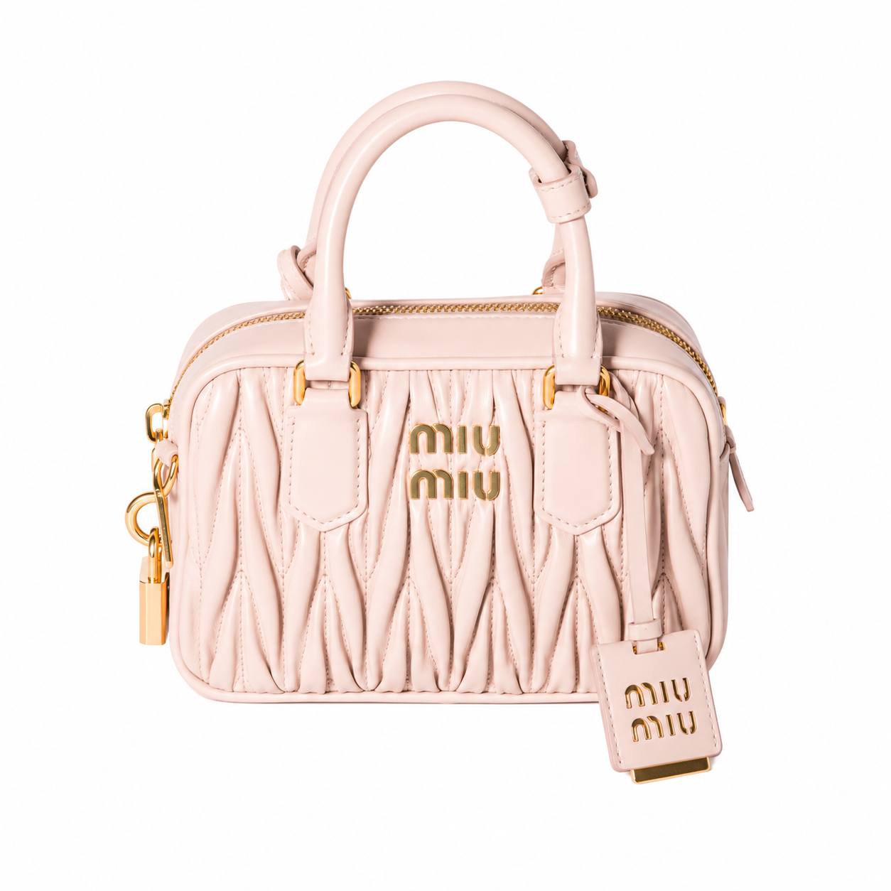 Miu Miu Arcadie Quilted Bowling Bag