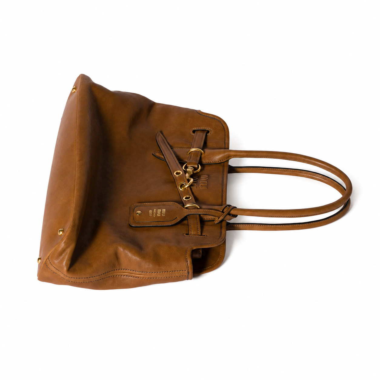 Miu Miu Aventure Large Nappa Leather Handbag