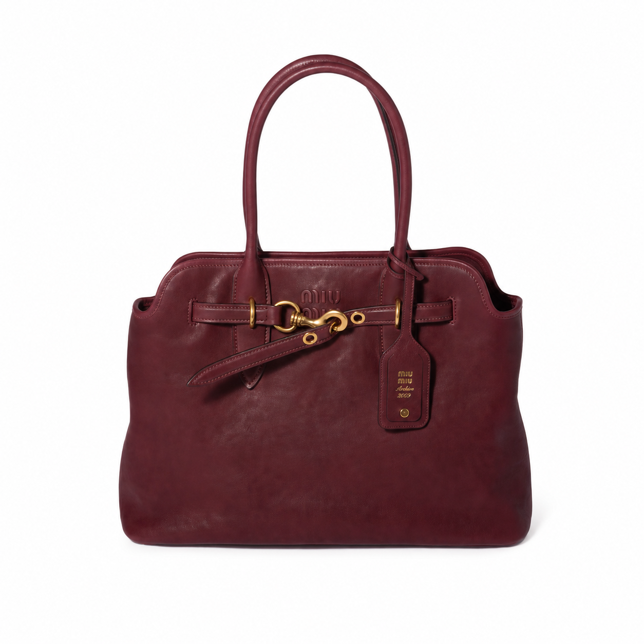 Miu Miu Aventure Large Nappa Leather Handbag