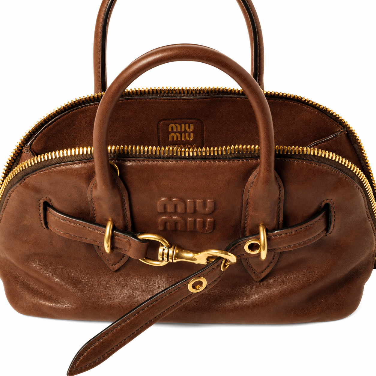 Miu Miu Aventure Nappa leather handbag