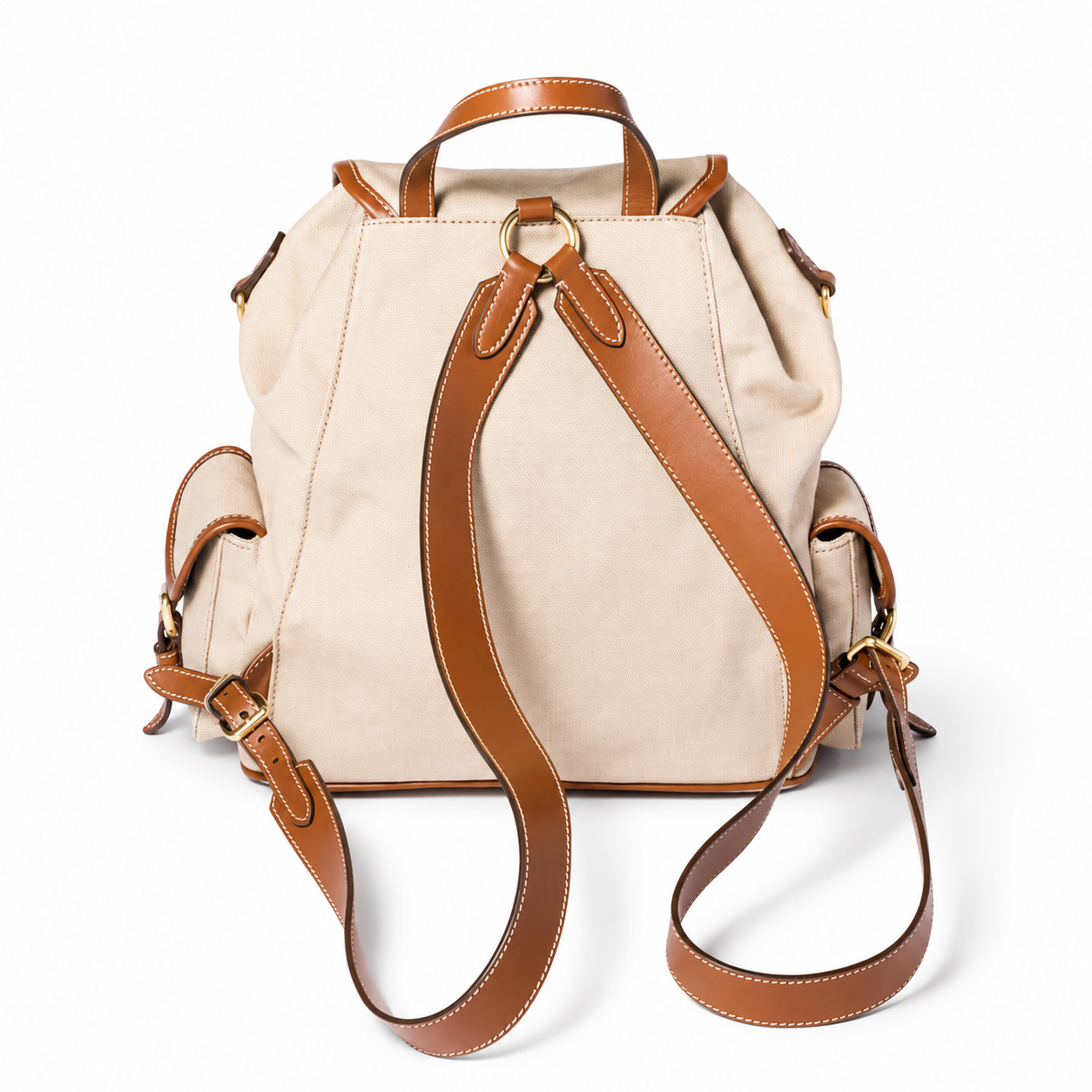 Miu Miu Spring/Summer 2026 Canvas and Leather Backpack