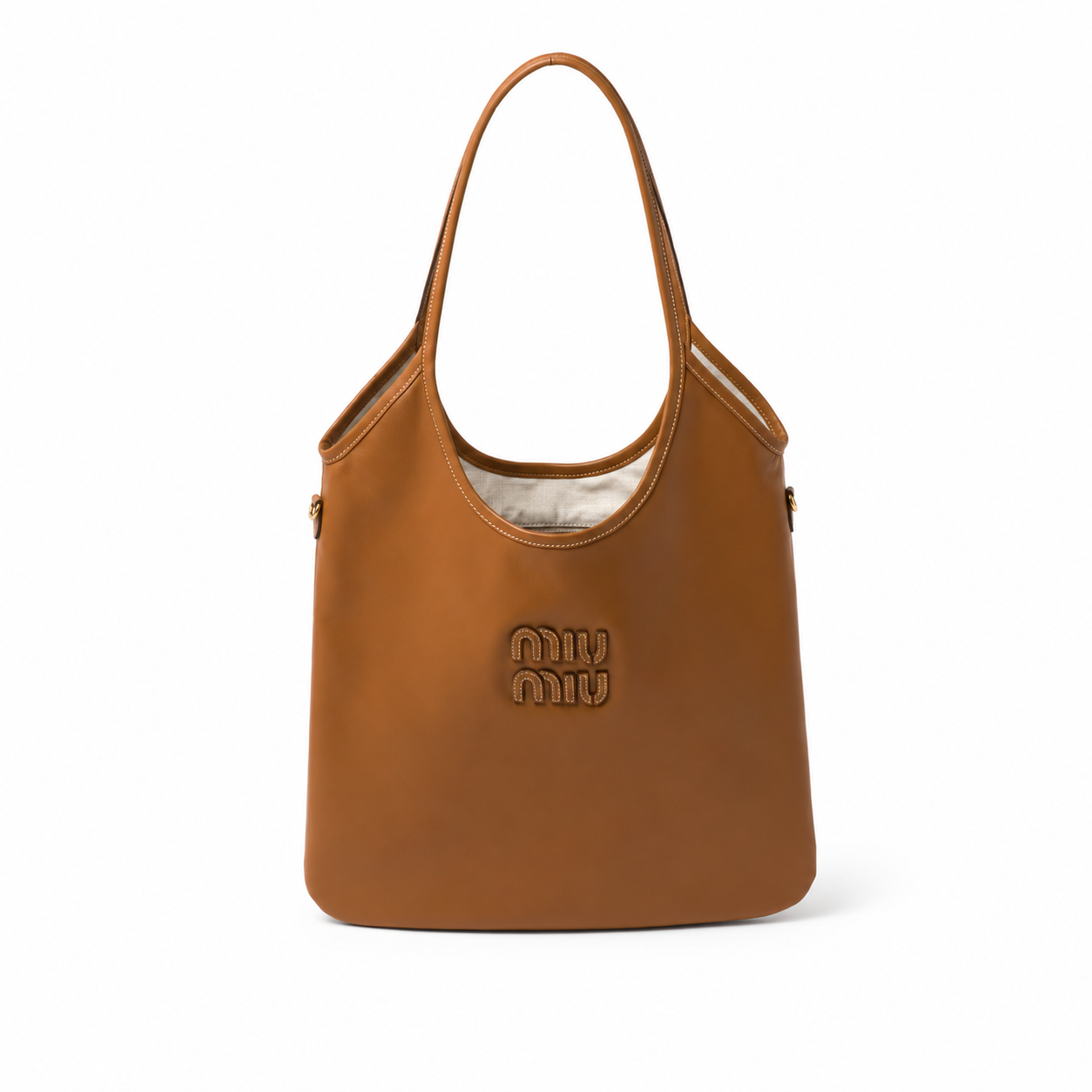 Miu Miu IVY Collection Cowhide Leather Tote Bag