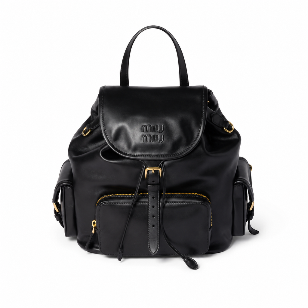 Miu Miu Preppy-style Leather Backpack