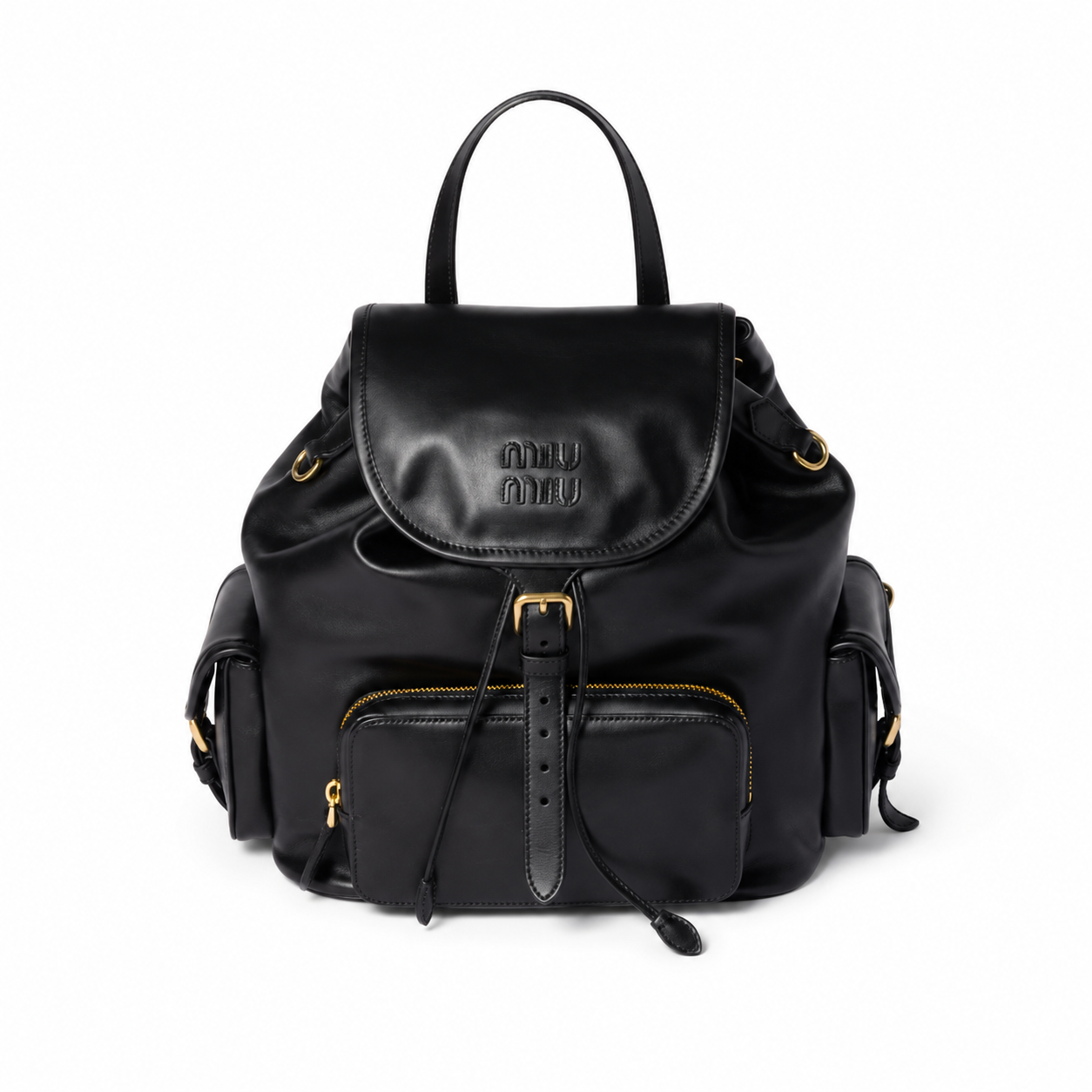 Miu Miu Preppy-style Leather Backpack