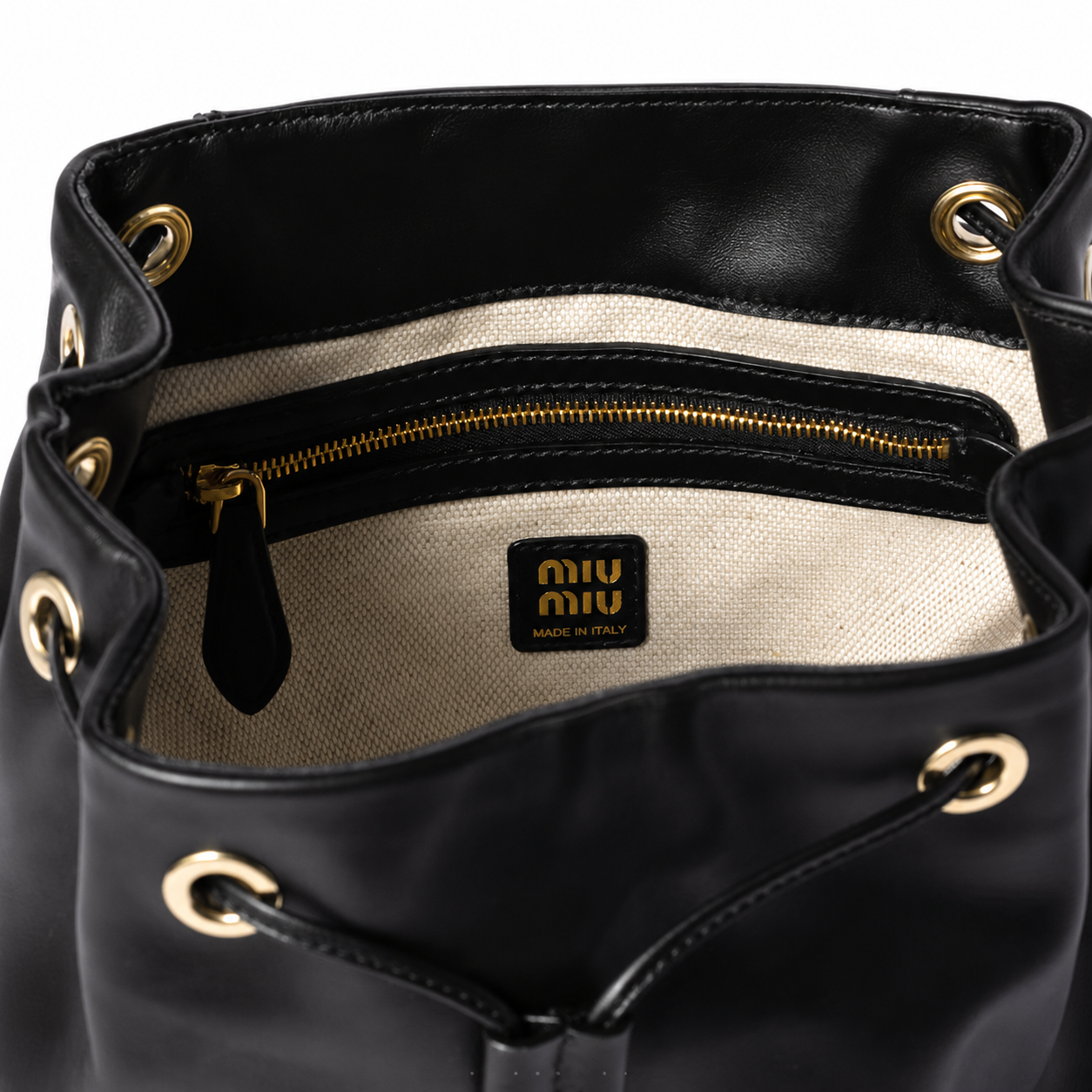 Miu Miu Preppy-style Leather Backpack