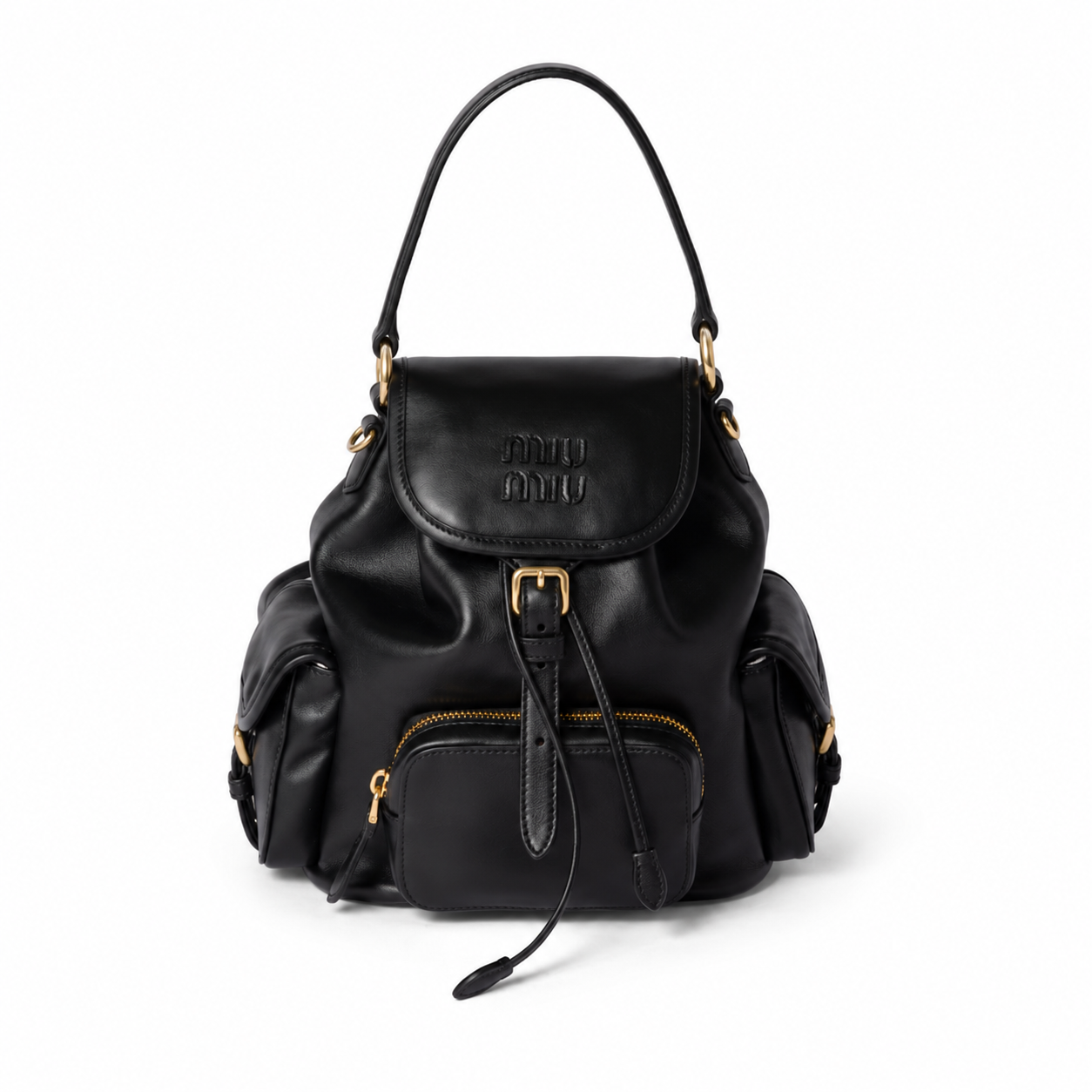 Miu Miu Preppy-style Leather Backpack
