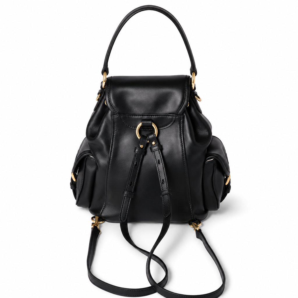 Miu Miu Preppy-style Leather Backpack