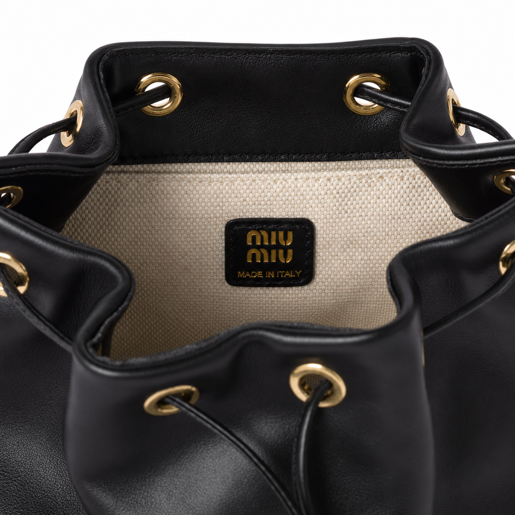 Miu Miu Preppy-style Leather Backpack
