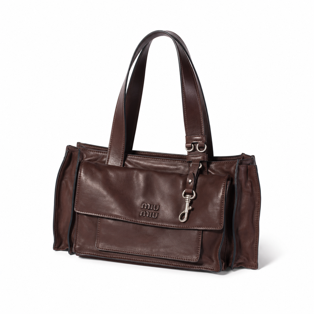 Miu Miu Spring/Summer 2026 Utilitaire lambskin handbag/shoulder bag