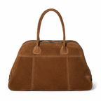 Miu Miu Vivant brown suede bowling bag