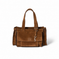 Miu Miu Utilitaire brown suede top-handle crossbody bag