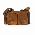 Miu Miu Utilitaire cocoa brown suede shoulder bag