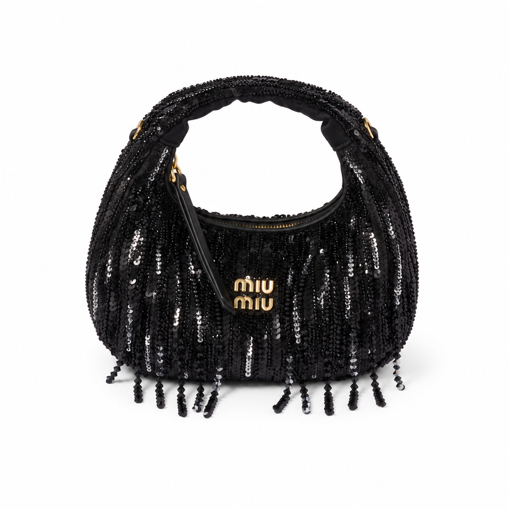 Miu Miu Wander sequin-embellished mini tote bag