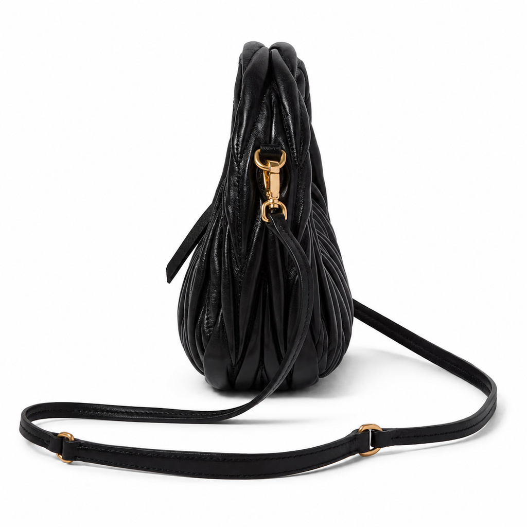 Miu Miu Wander Matelassé Nappa Leather Mini Hobo Bag