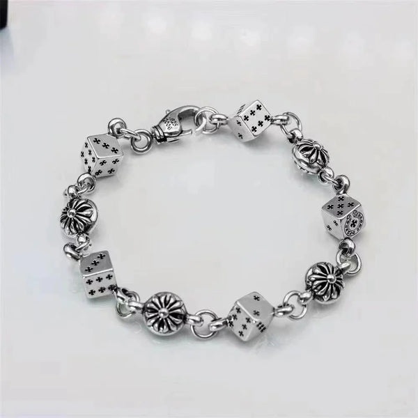 Chrome Hearts Dice and Cross Bracelet