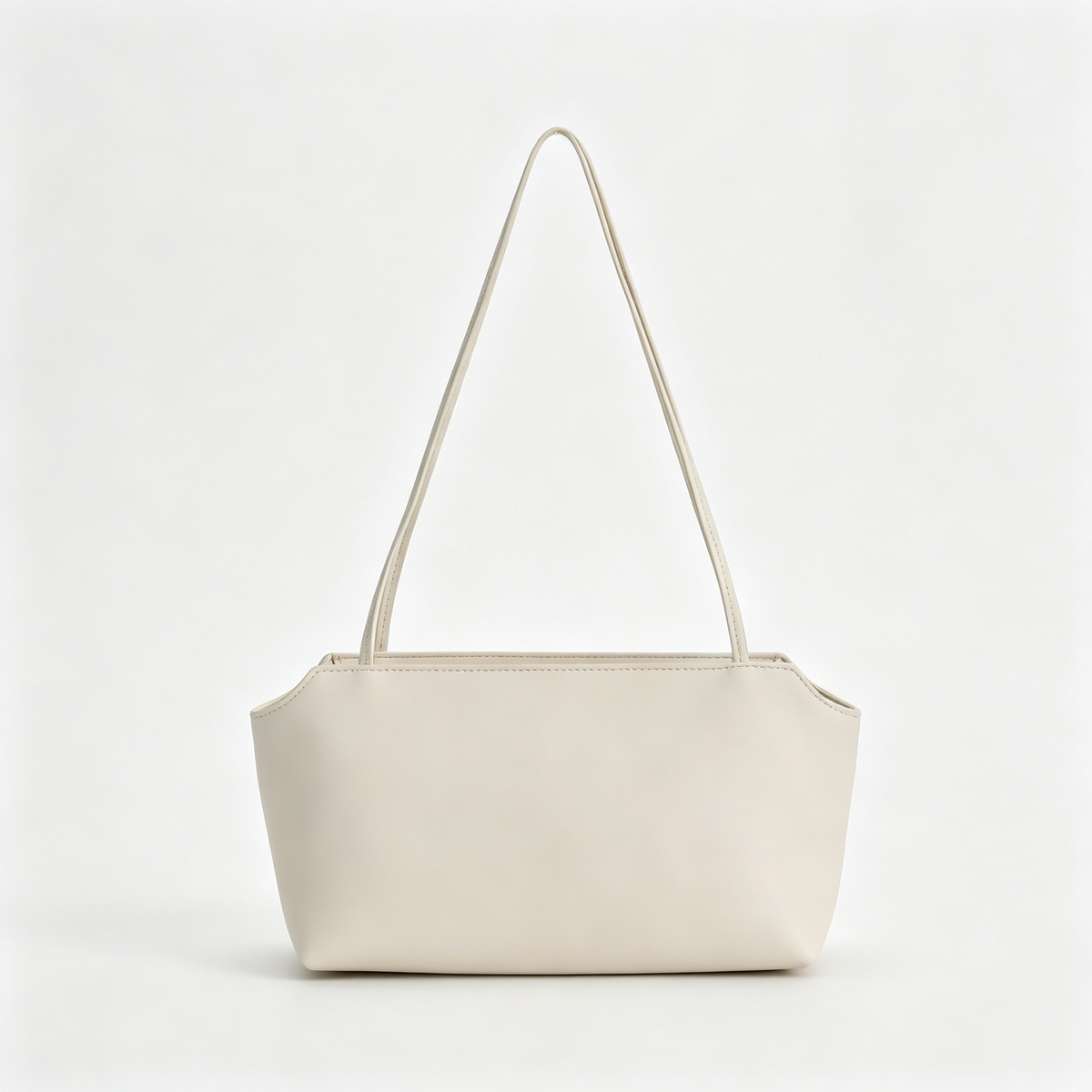 The Row Terrasse To Go Mini Shoulder Bag | 27cm Soft Lambskin Underarm Bag | Black Minimalist Handbag