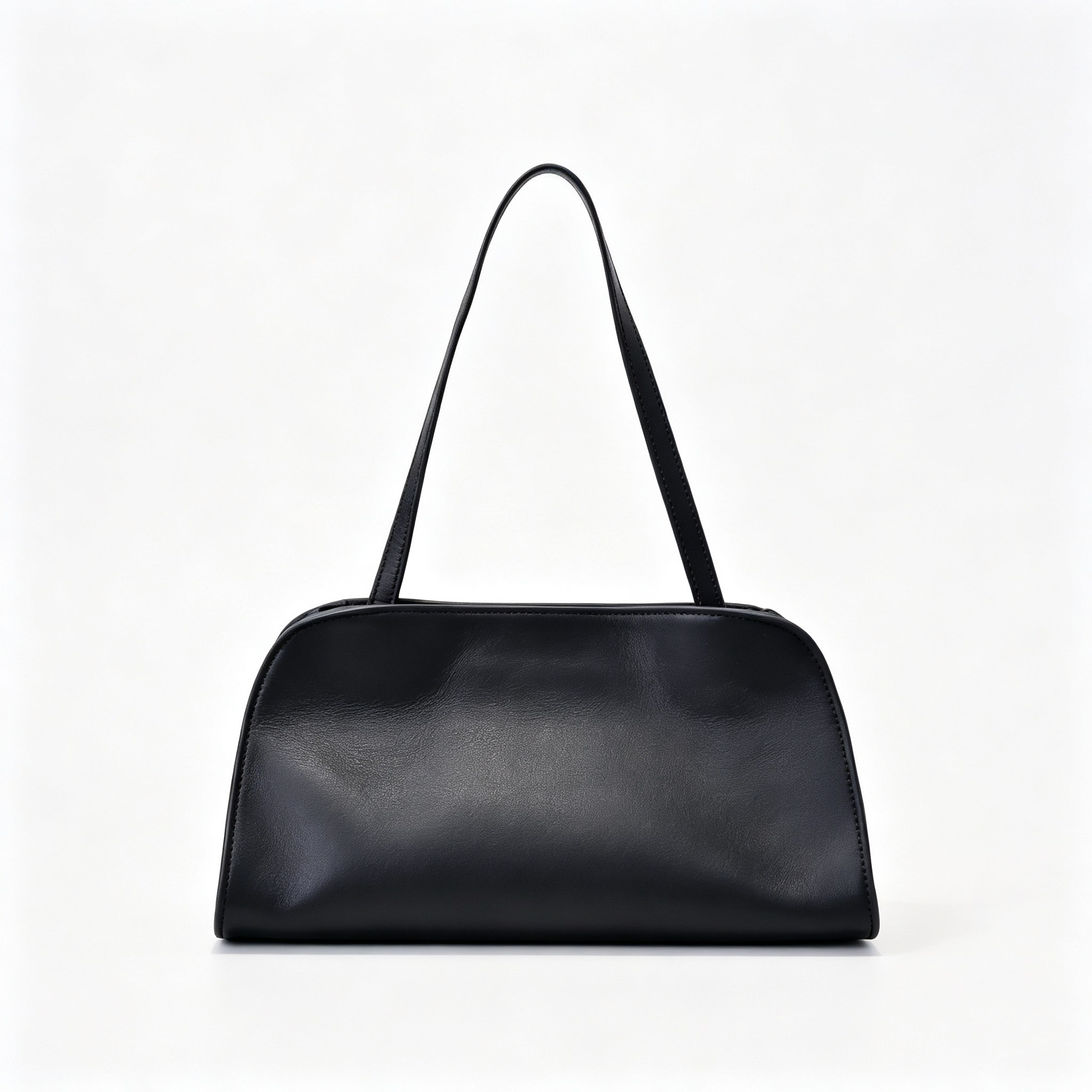 The Row Peggy Clutch Bag | Masoni Bridle Leather Shoulder Bag | Dark Chocolate Detachable Strap Crossbody