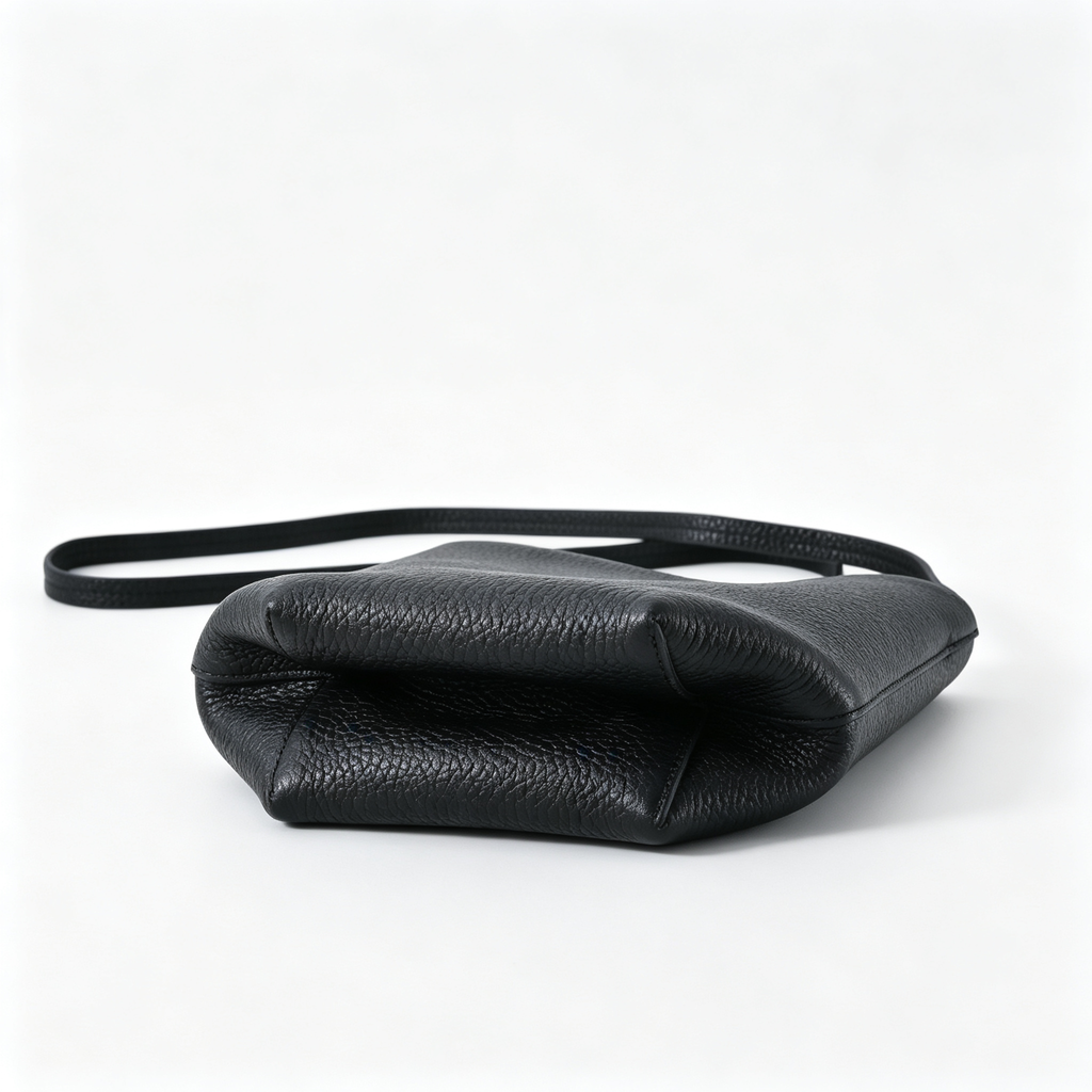 The Row N/S Park Mini Bucket Bag – Minimalist Leather Crossbody with Adjustable Strap,