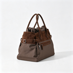 The Row Margaux 17 Inside Out Tote – Nylon & Suede Leather Large Capacity Handbag,