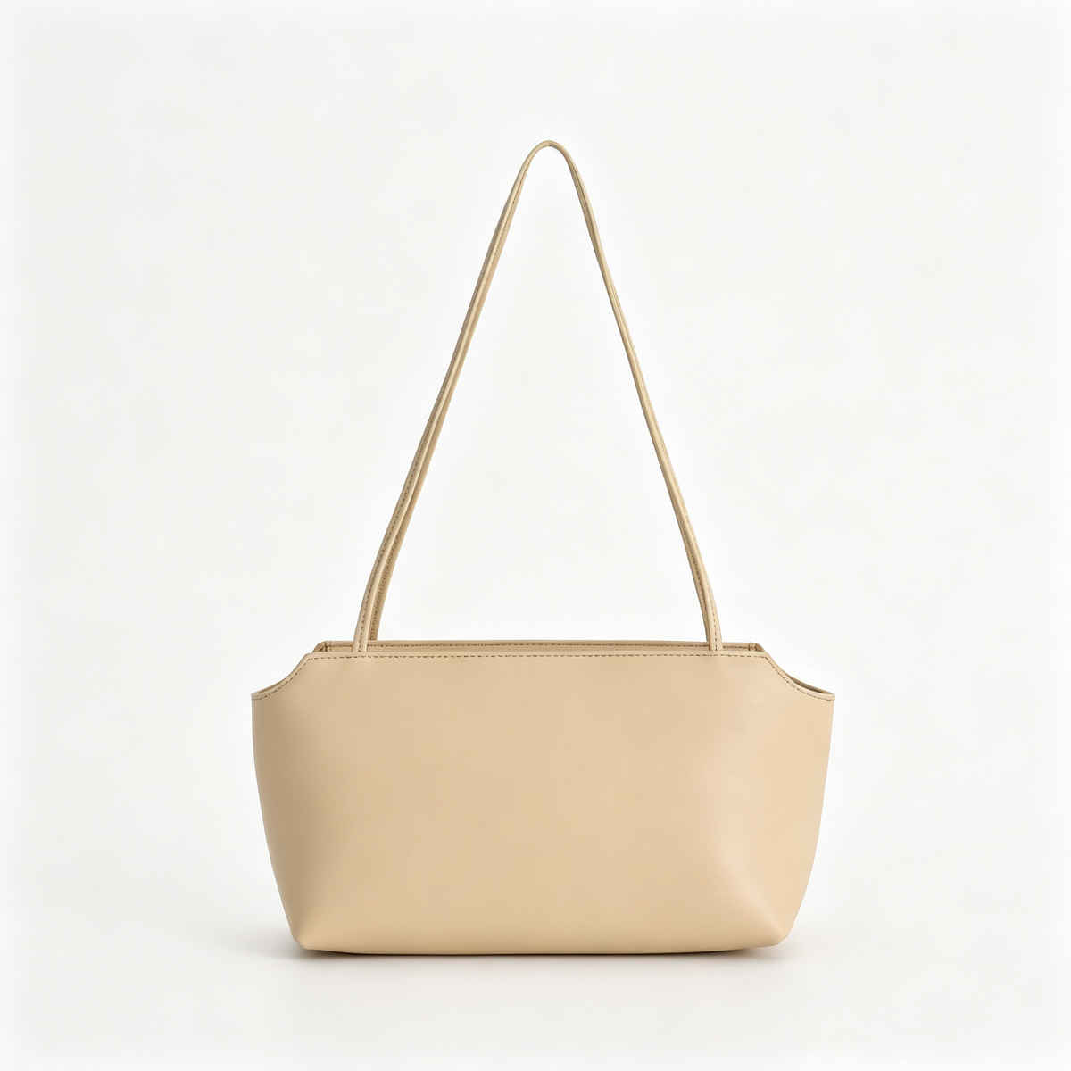 The Row Terrasse To Go Mini Shoulder Bag | 27cm Soft Lambskin Underarm Bag | Black Minimalist Handbag