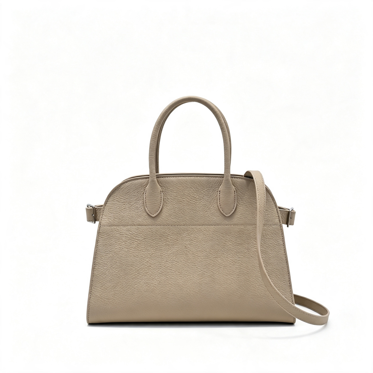 The Row Soft Margaux 15 Leather Tote Bag | Large Capacity Commuter Handbag with Detachable Strap | Women's Designer Shoulder Bag
