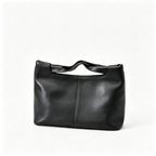 The Row Camden Medium Leather Bag | 32cm Black Smooth Calfskin Shoulder Bag | Minimalist Crossbody Tote