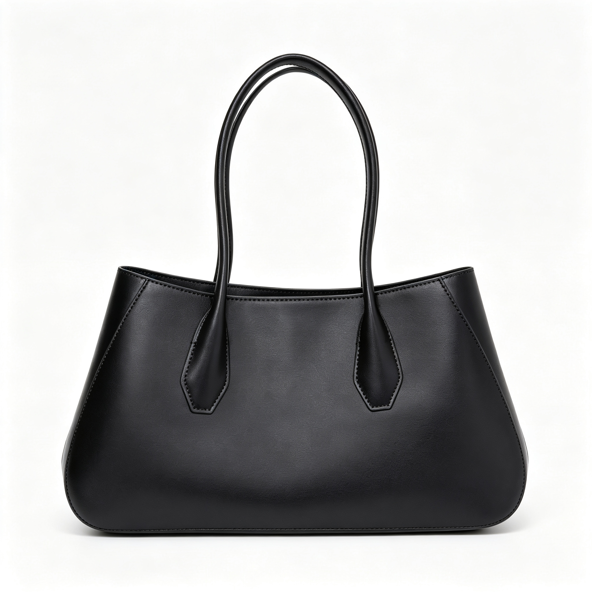 Soft Alger Mini Bag in Imported Saddle Leather – Elegant Women’s Crossbody & Top Handle Tote, Black