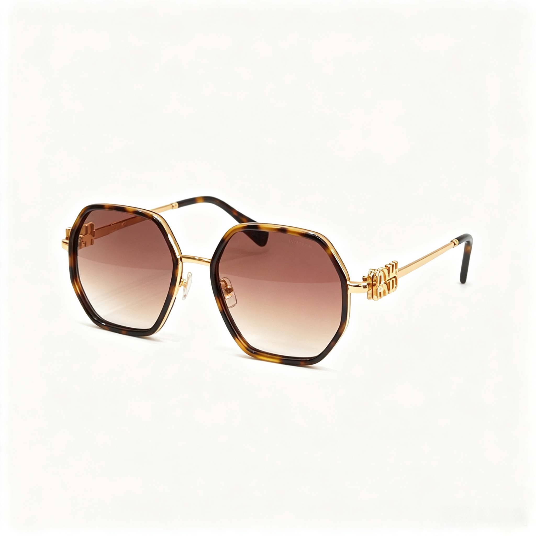 Miu Miu MU 778ZS Series Polygonal Metal Sunglasses