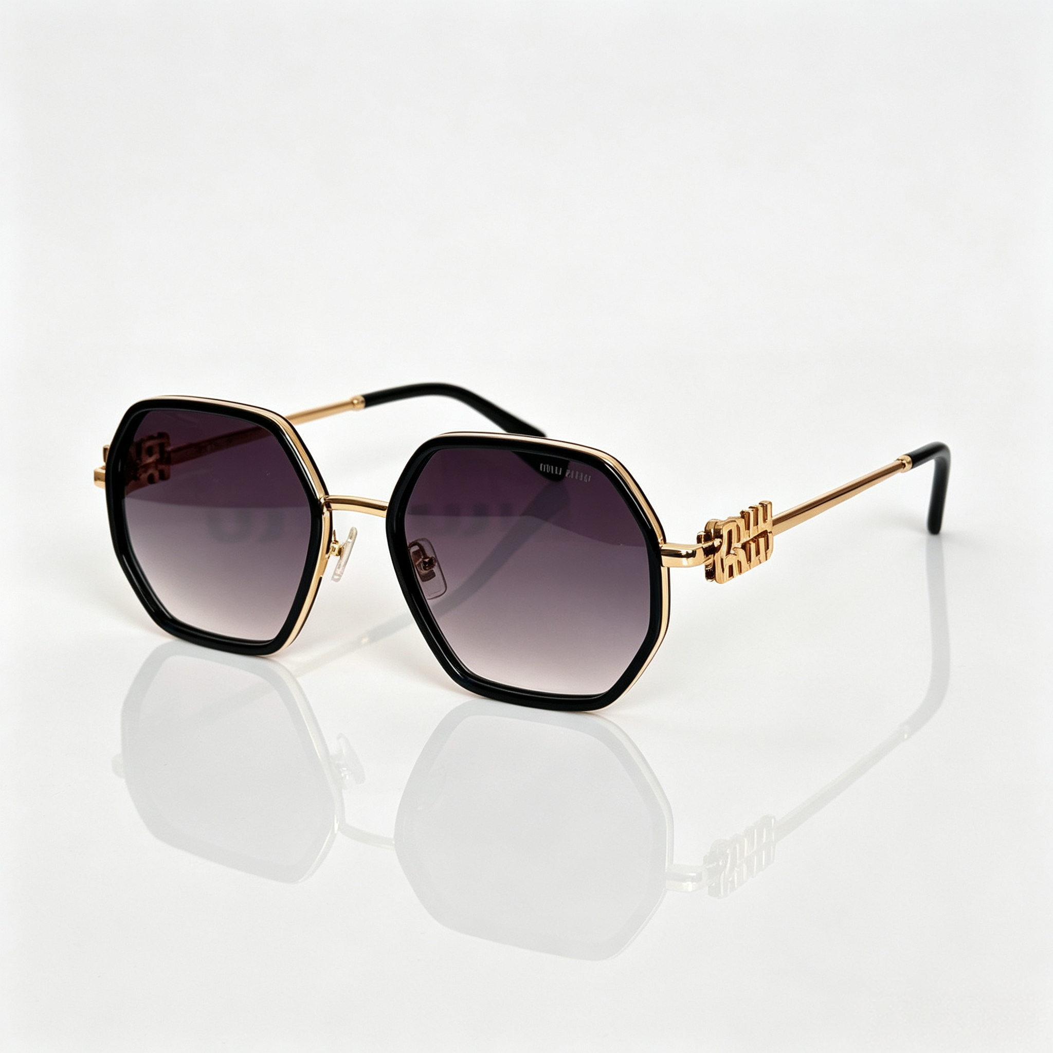 Miu Miu MU 778ZS Series Polygonal Metal Sunglasses